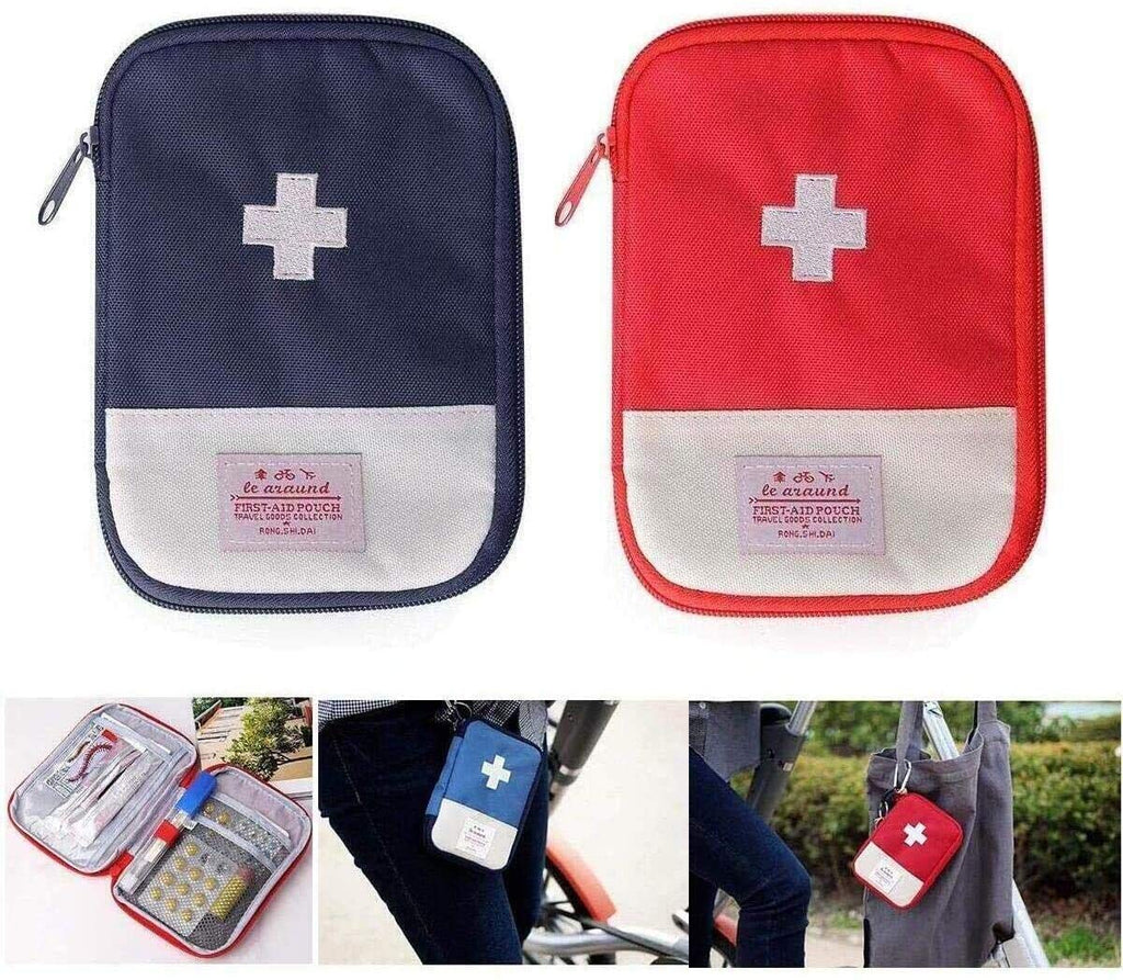 First Aid Bag - First Aid Kit Bag Empty for Home Outdoor Travel Camping Hiking, Mini Empty Medical Storage Bag Portable Pouch