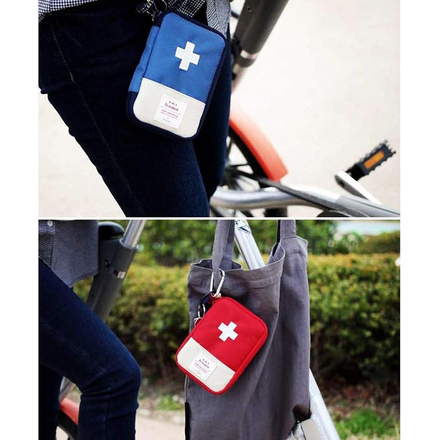 First Aid Bag - First Aid Kit Bag Empty for Home Outdoor Travel Camping Hiking, Mini Empty Medical Storage Bag Portable Pouch