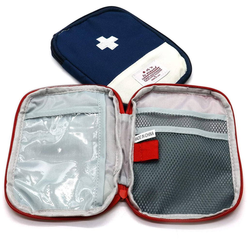First Aid Bag - First Aid Kit Bag Empty for Home Outdoor Travel Camping Hiking, Mini Empty Medical Storage Bag Portable Pouch