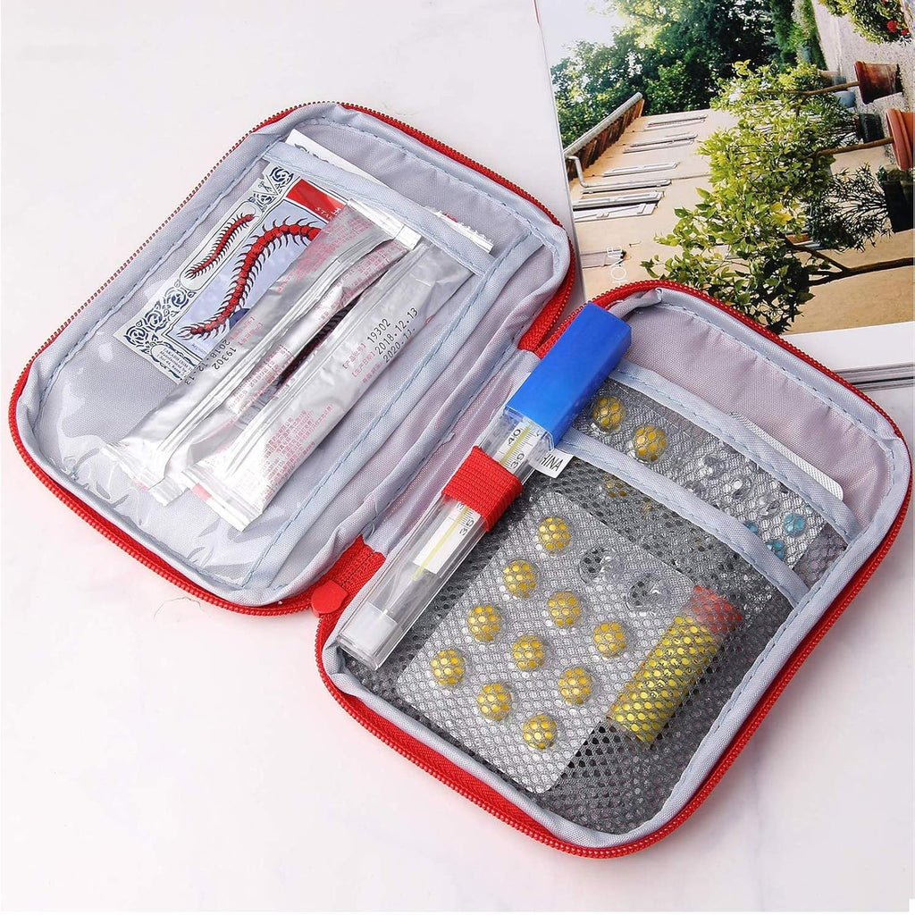 First Aid Bag - First Aid Kit Bag Empty for Home Outdoor Travel Camping Hiking, Mini Empty Medical Storage Bag Portable Pouch